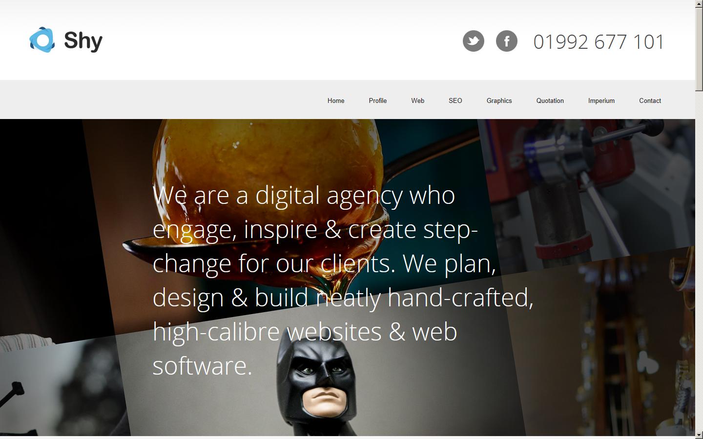Shy Studios Ltd Website