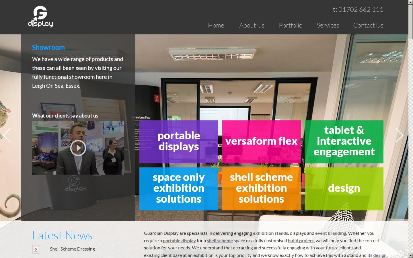 Guardian Display Ltd Website