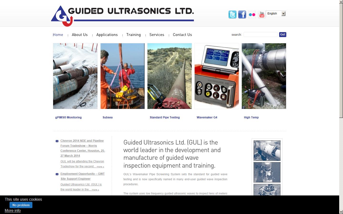 Guided Ultrasonics Ltd Website