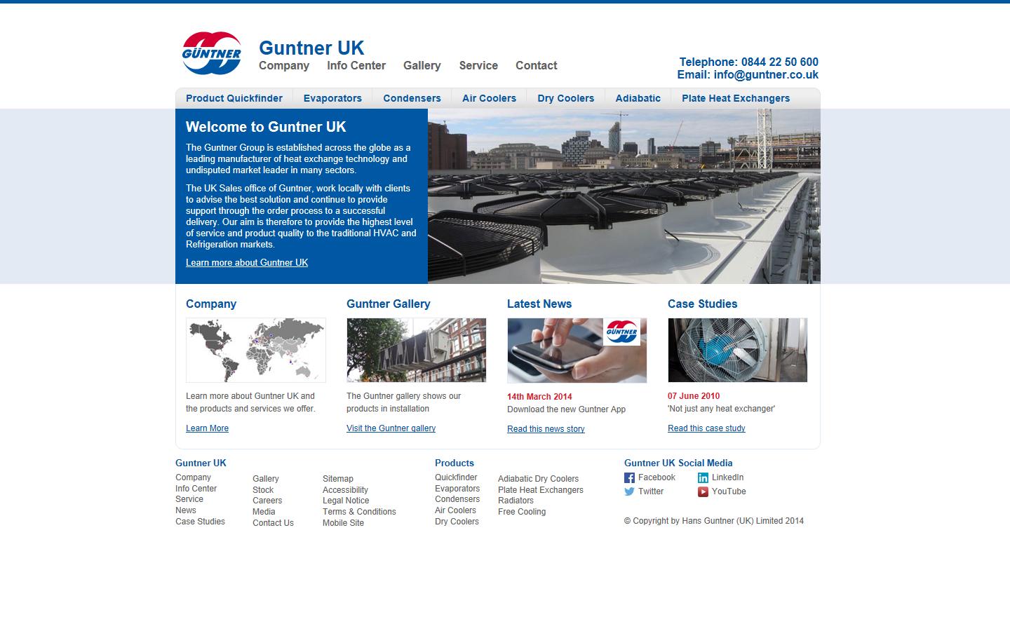 Guntner (UK) Ltd Website