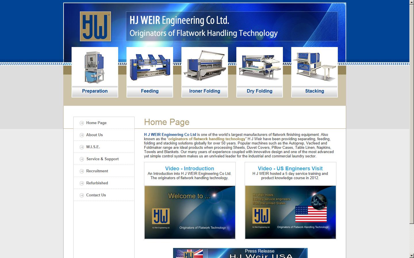 H J Weir Engineering Co Ltd Website