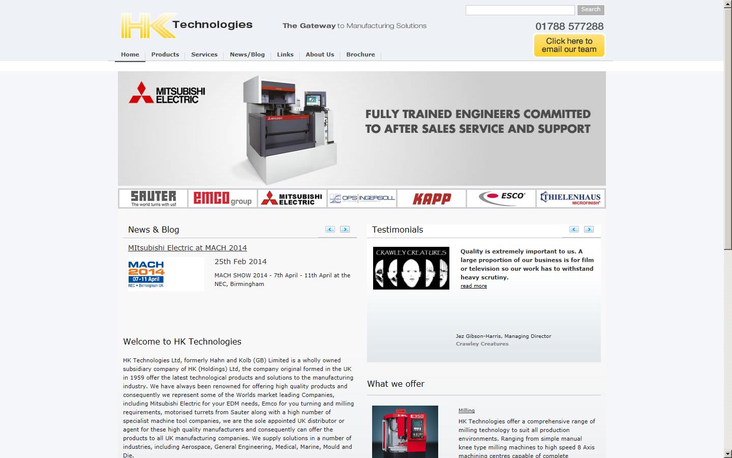 H K Technologies Ltd Website