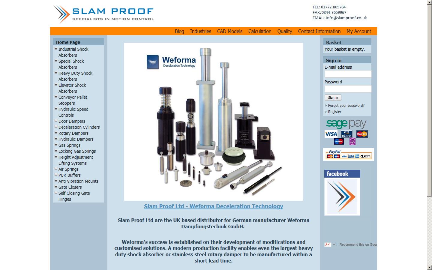 Slam Proof Ltd Website