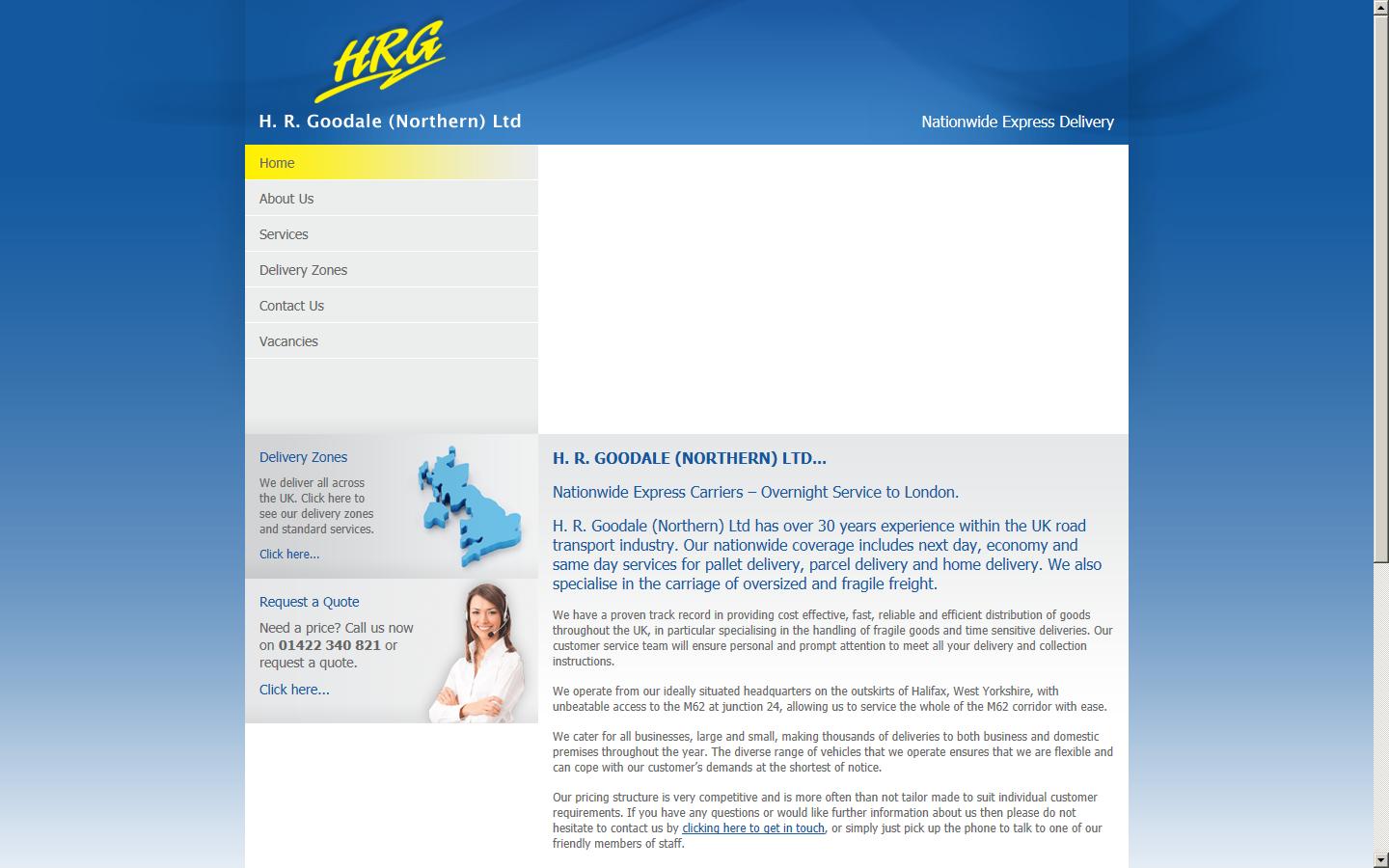 H.R. Goodale (Northern) Ltd Website