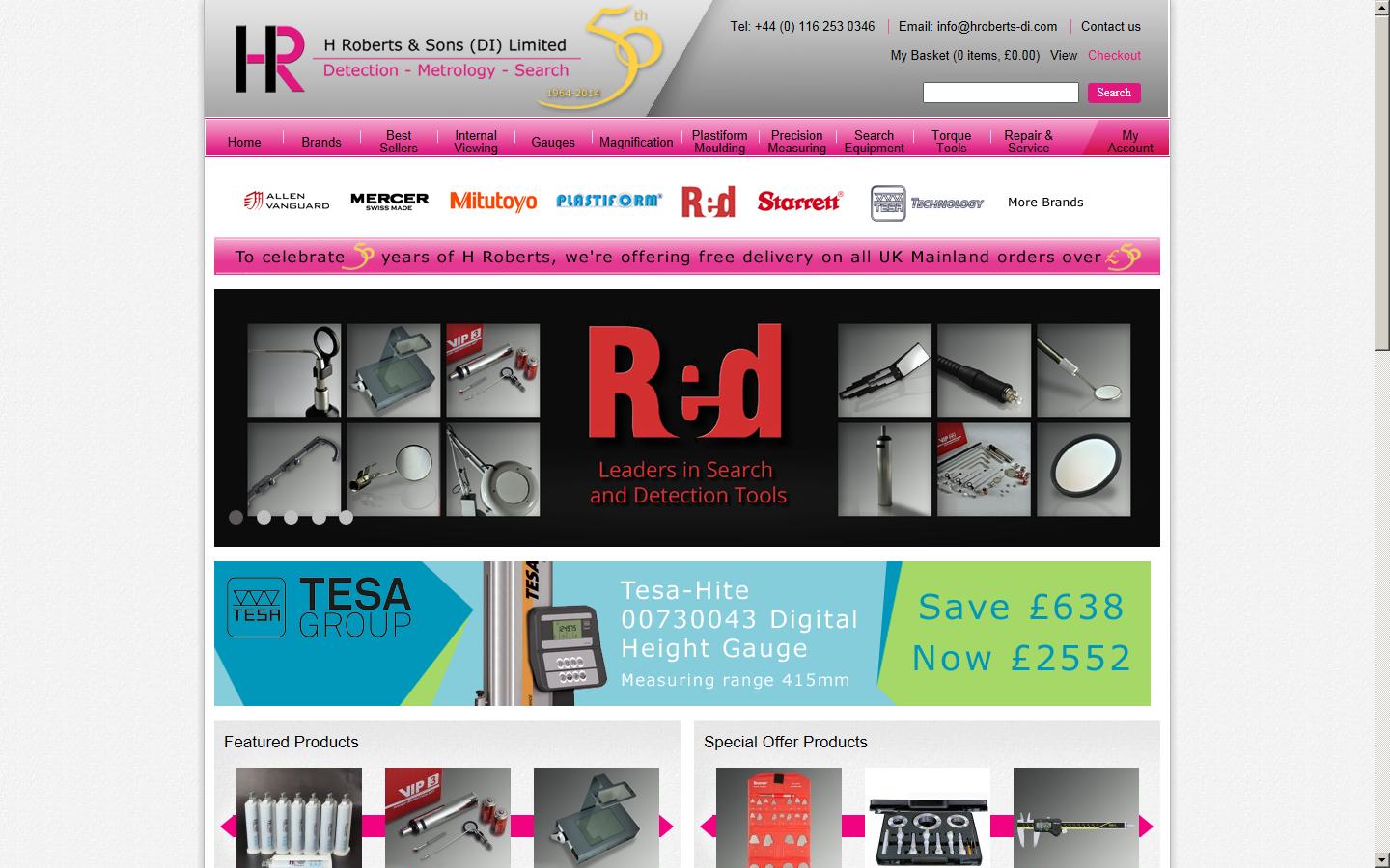 H Roberts & Sons (D.I.) LTD Website
