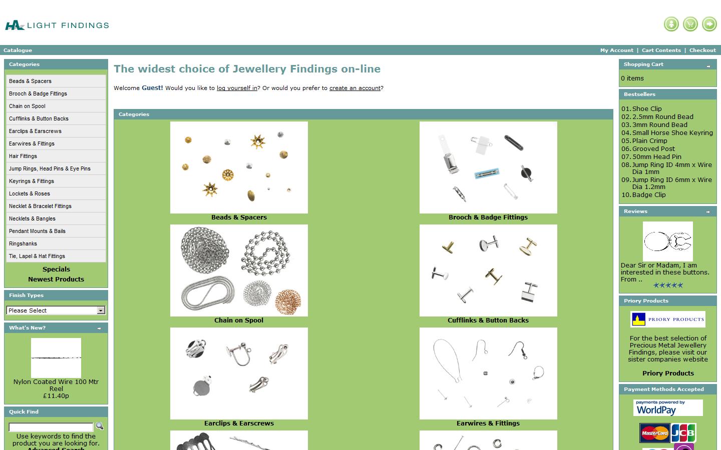 HA Light Findings Ltd Website