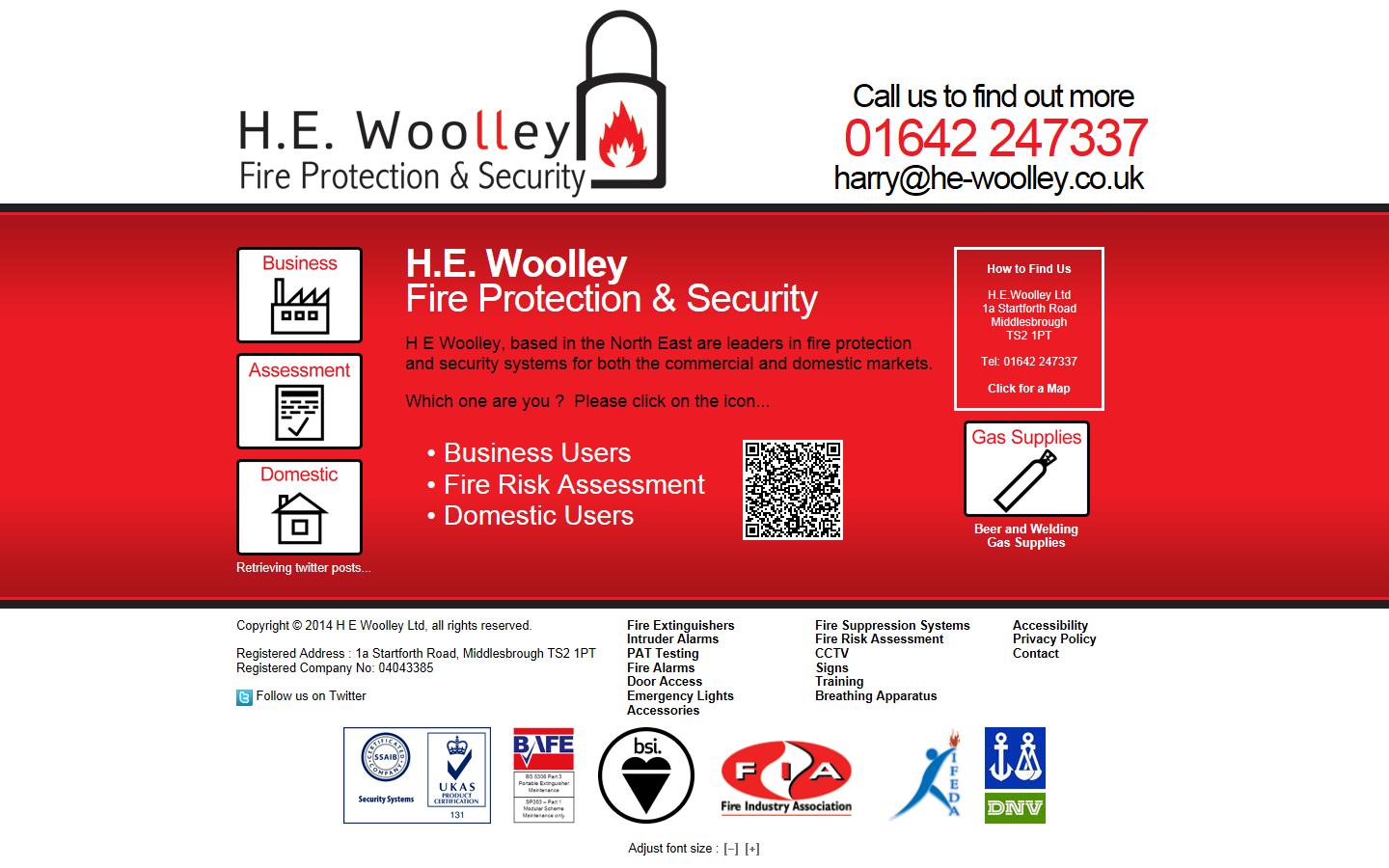 H.E.Woolley Ltd Website