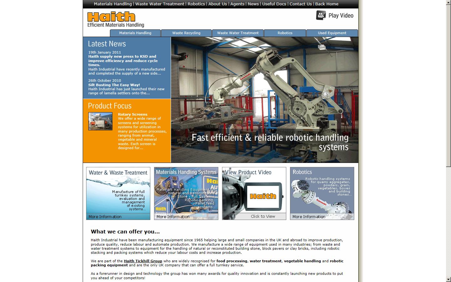 Haith Industrial Website