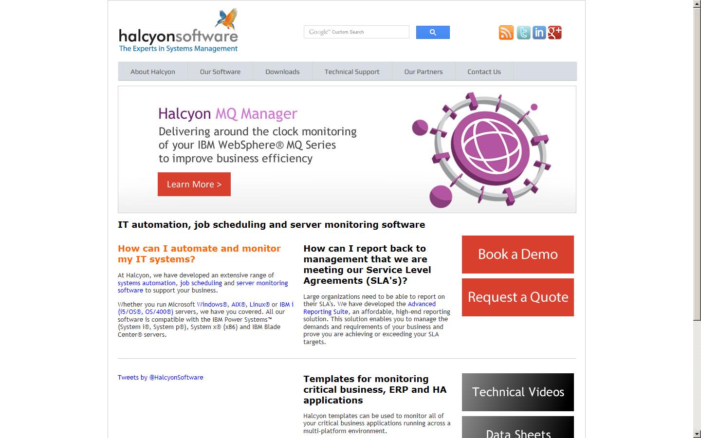 Halcyon Software Website