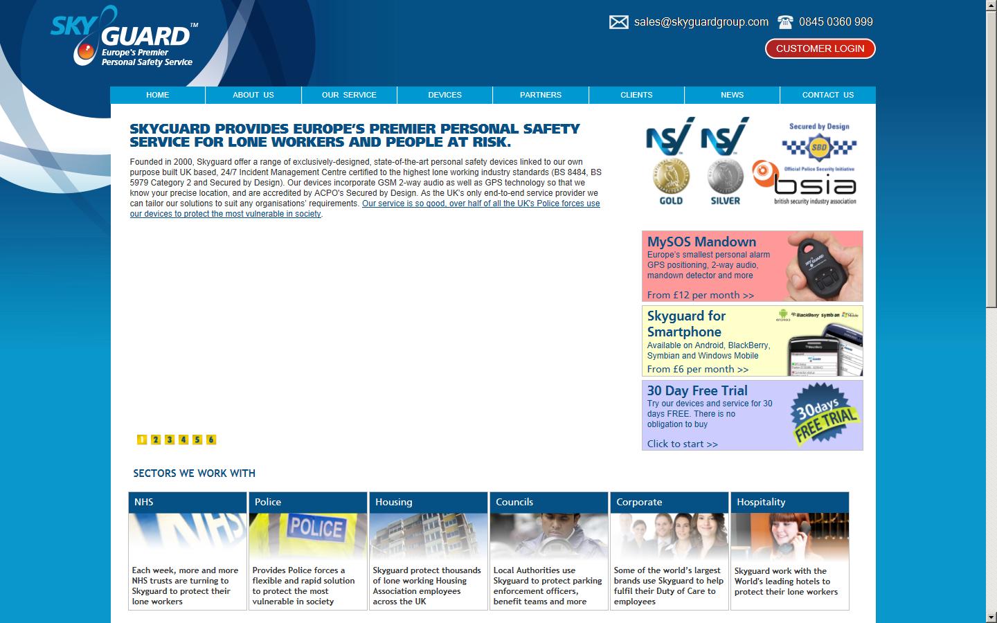 Skyguard Ltd Website