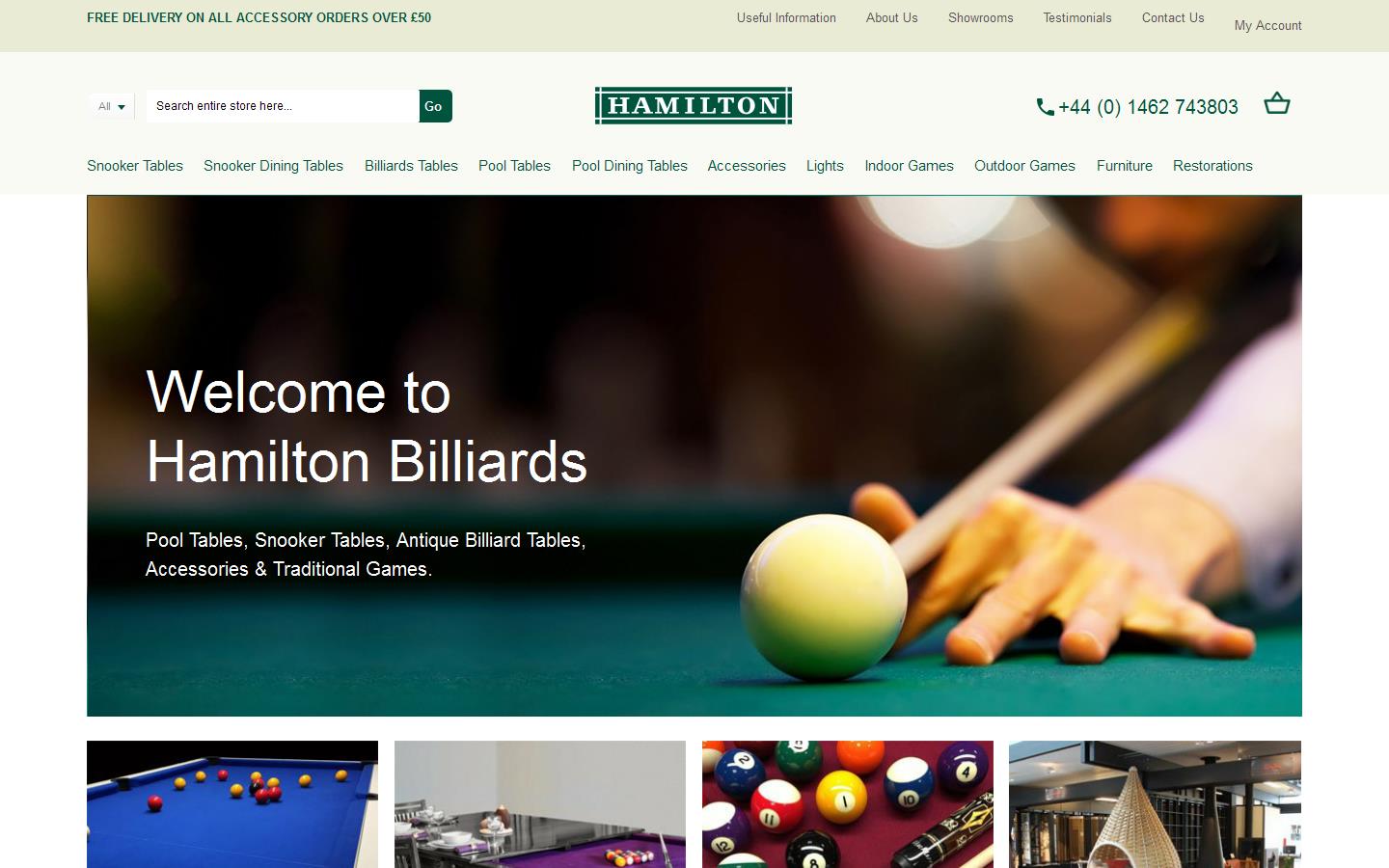 Hamilton Billiards & Games Website
