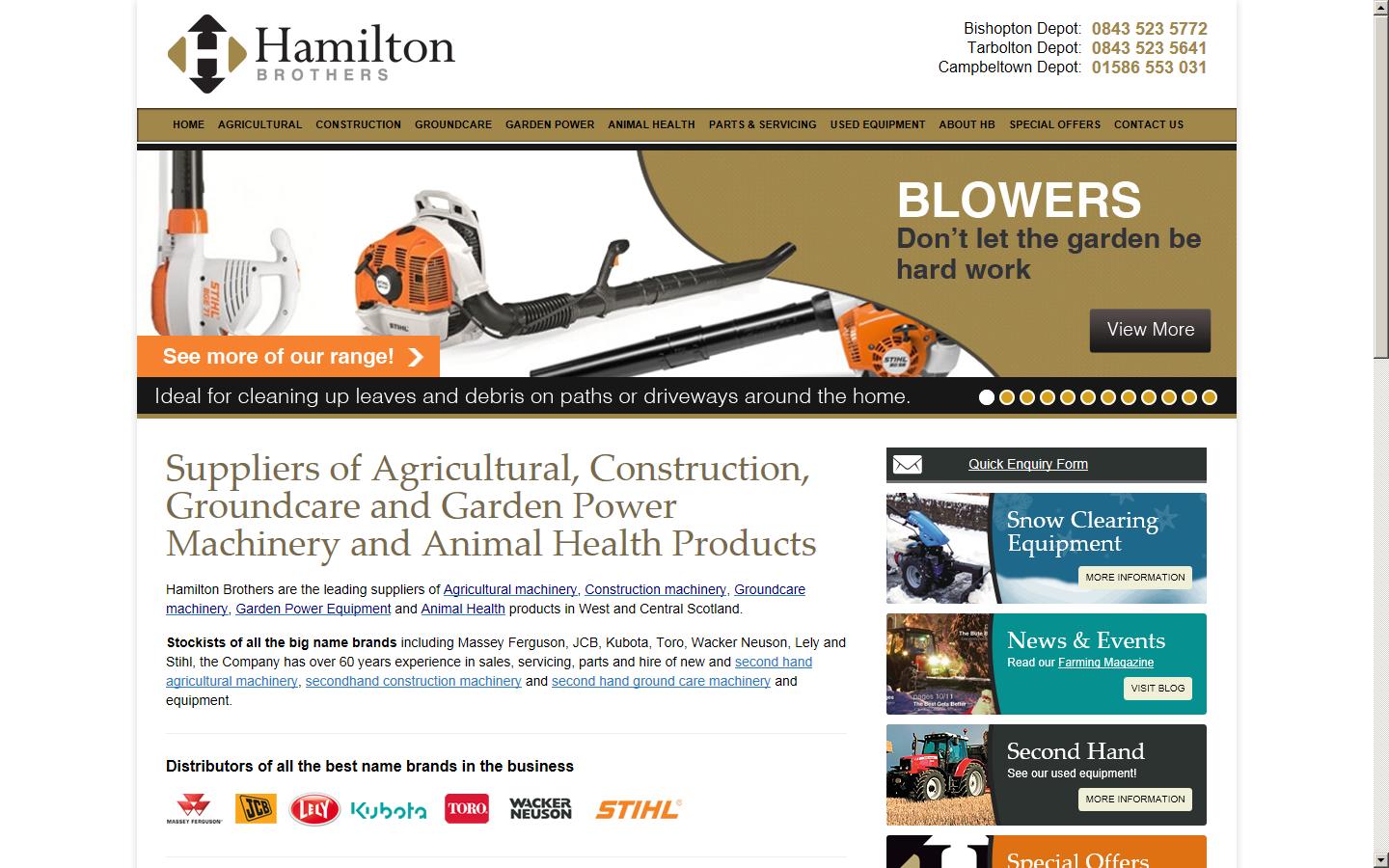 Hamilton Brothers Website