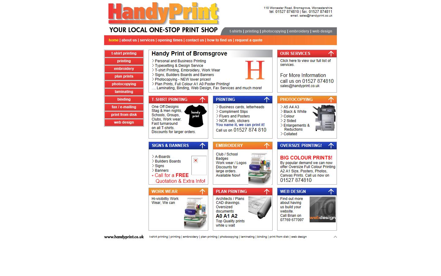 Handy Print Website