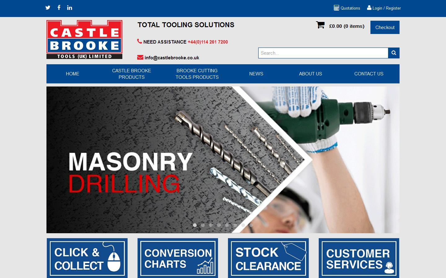 Castle Brooke Tools (UK) Ltd Website