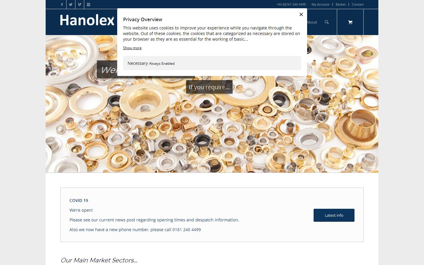 Hanolex Eyelets Website