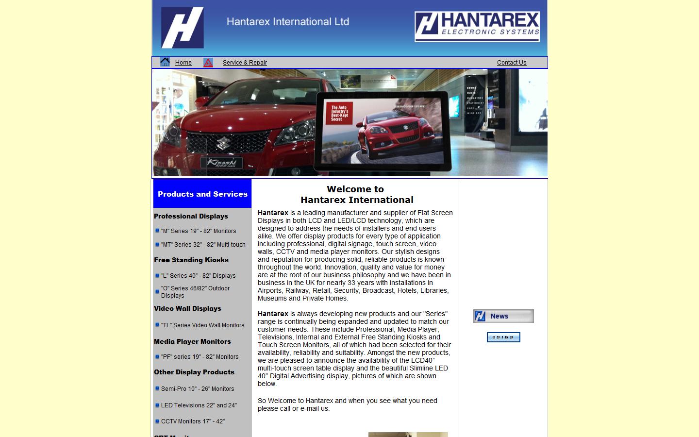 Hantarex International Ltd Website