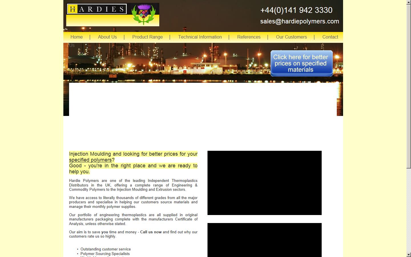 Hardie Polymers Ltd Website