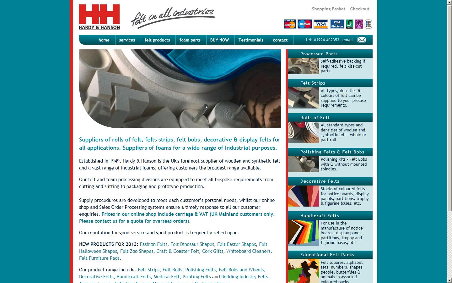 HARDY & HANSON LIMITED Website