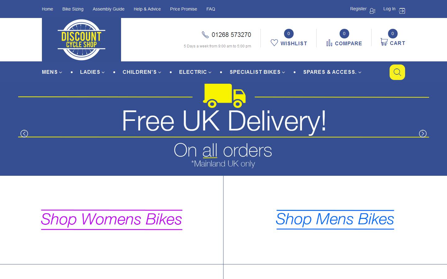Discount Cycle Shop Website