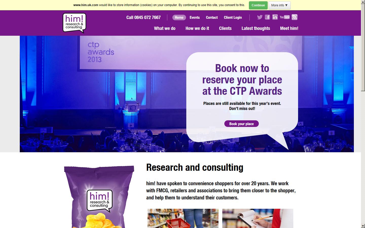 Harris International Marketing Website