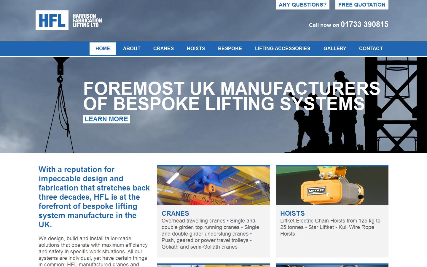 Harrison Fabrication  Website