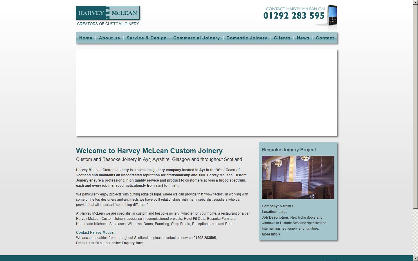 Harvey McLean Ltd Website