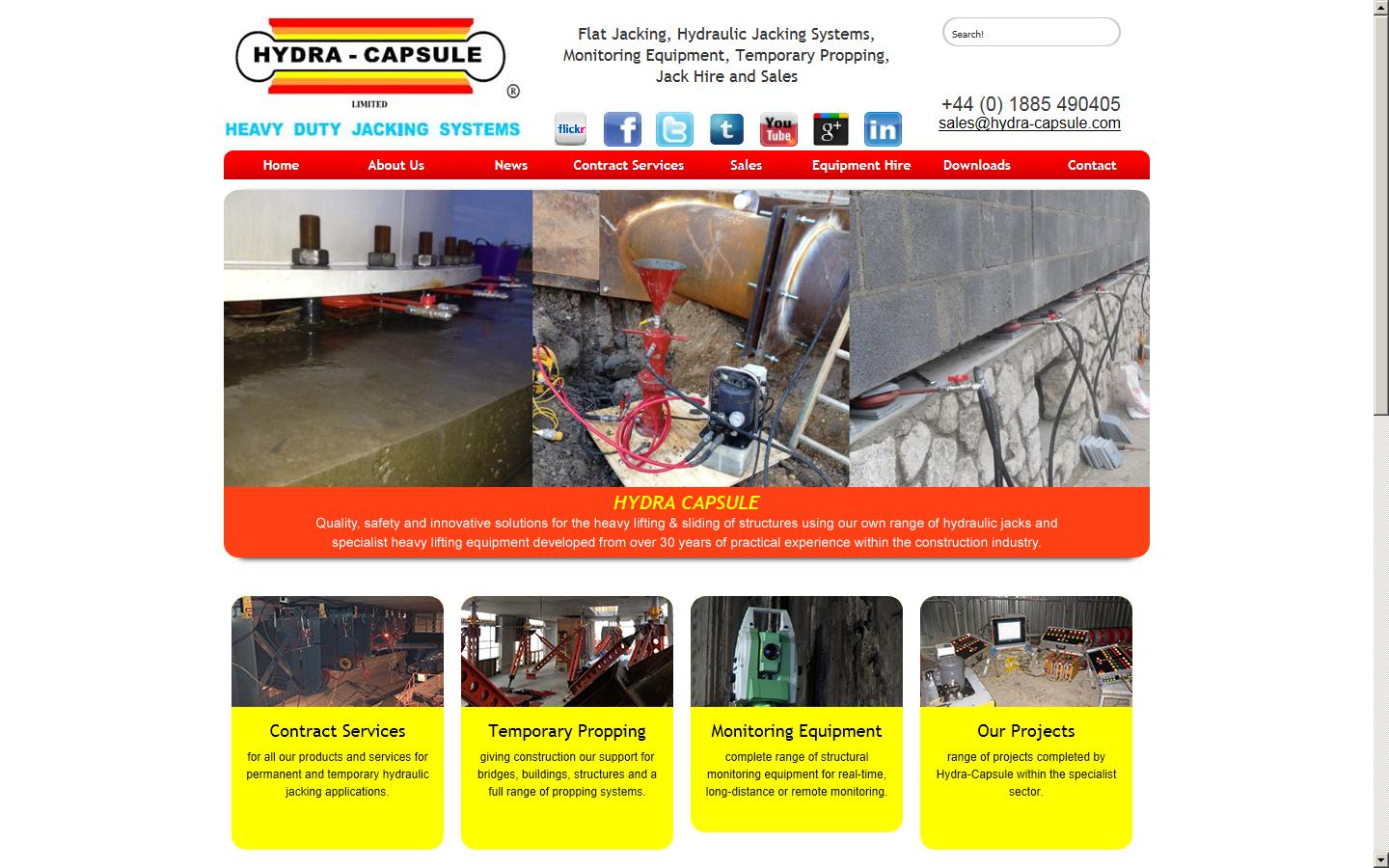 Hydra-Capsule Ltd Website