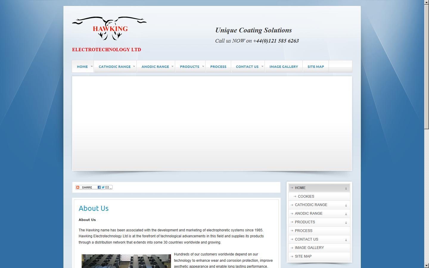 Hawking-Techniclad Ltd Website