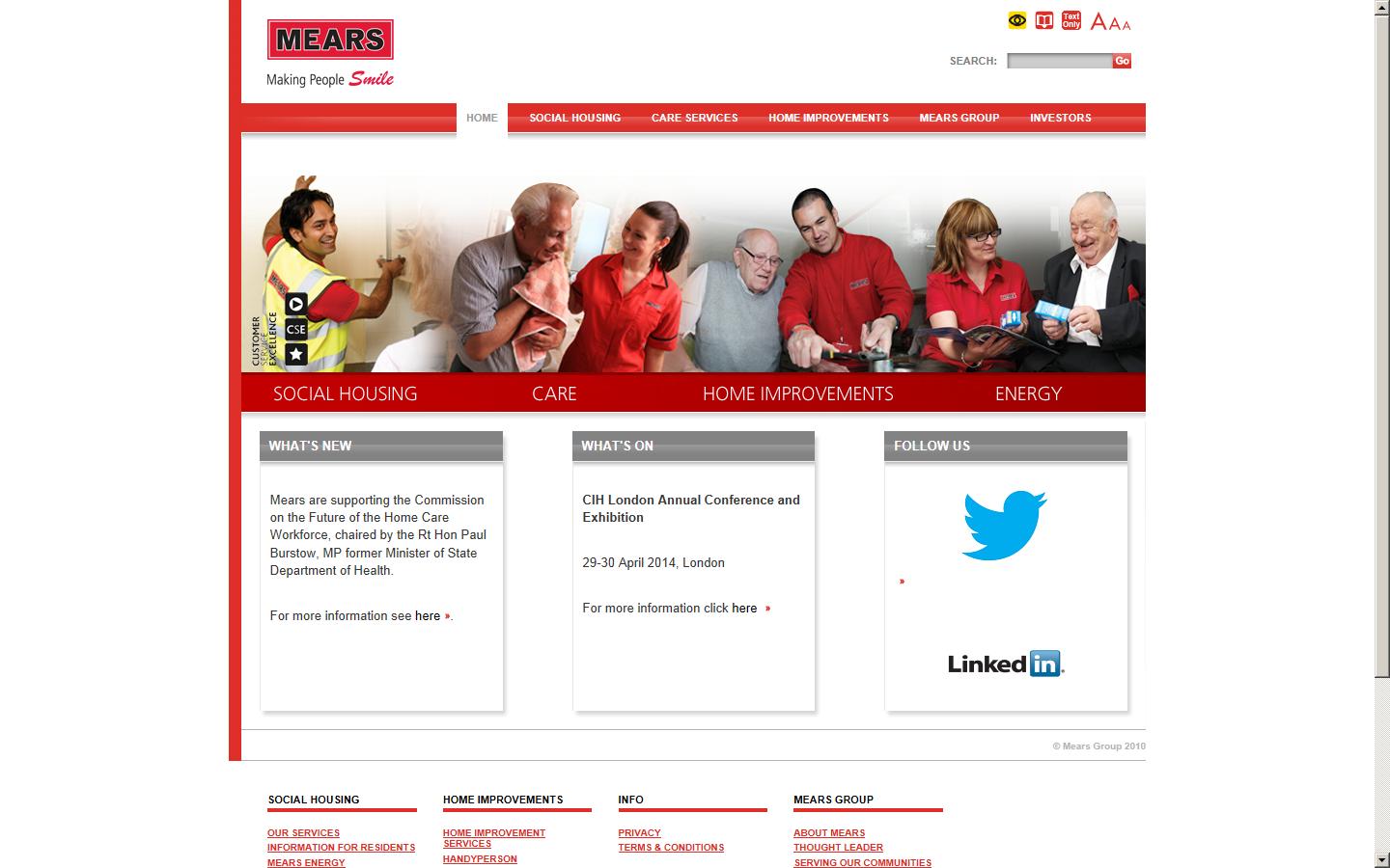 Mears Group PLC Website