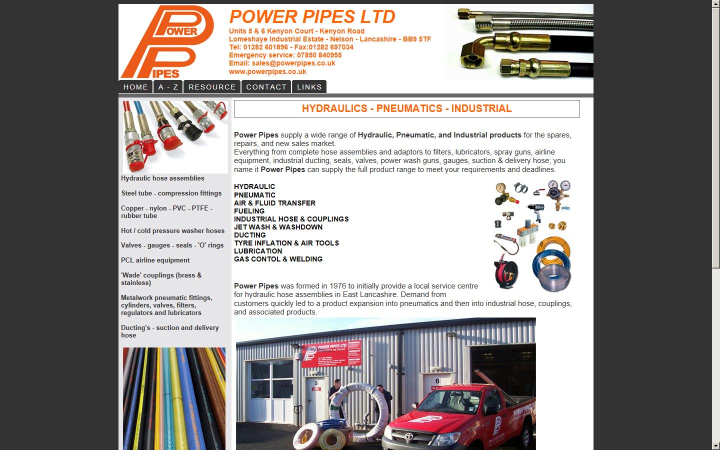 Power Pipes Ltd Website