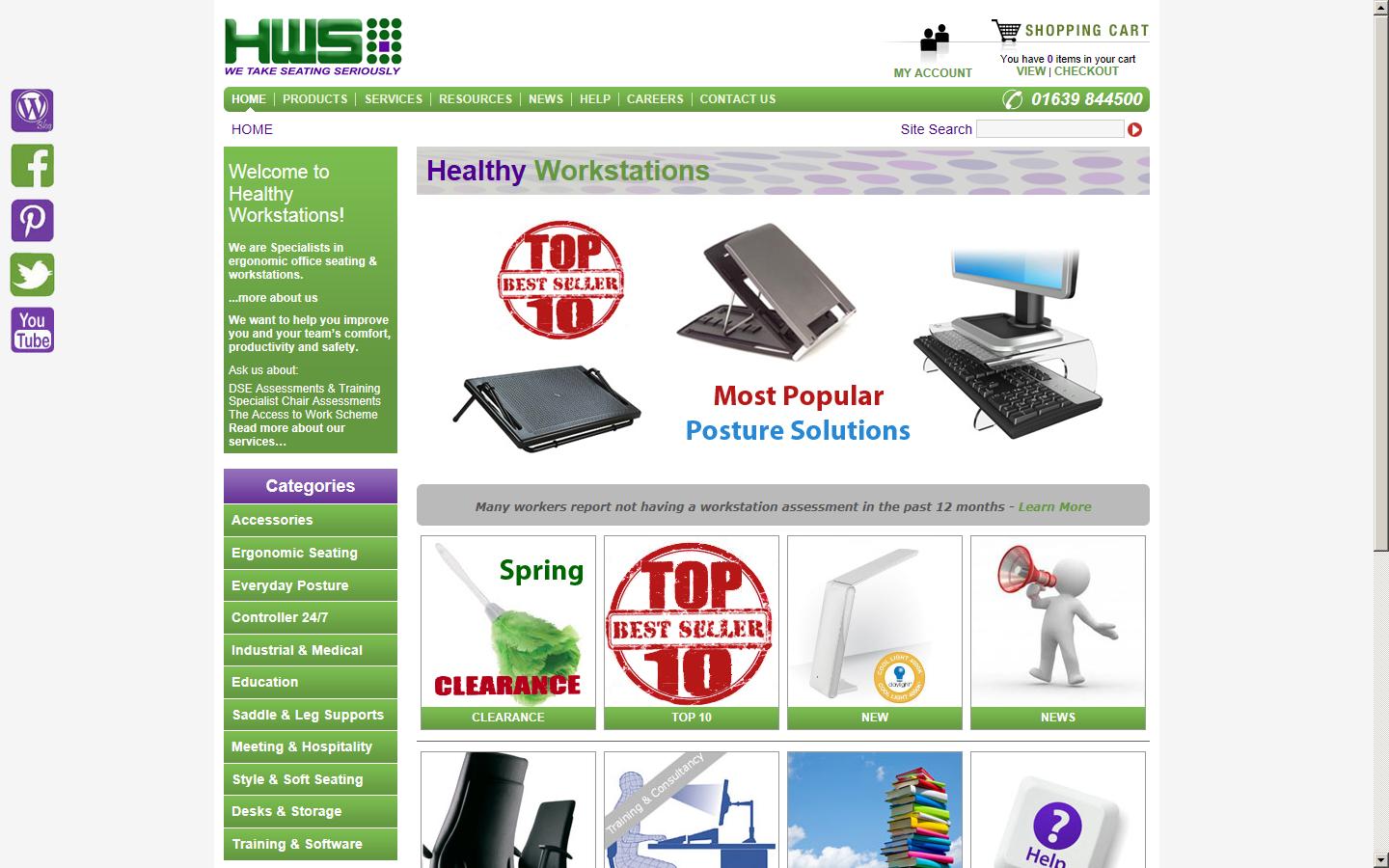 Healthy Workstations Website