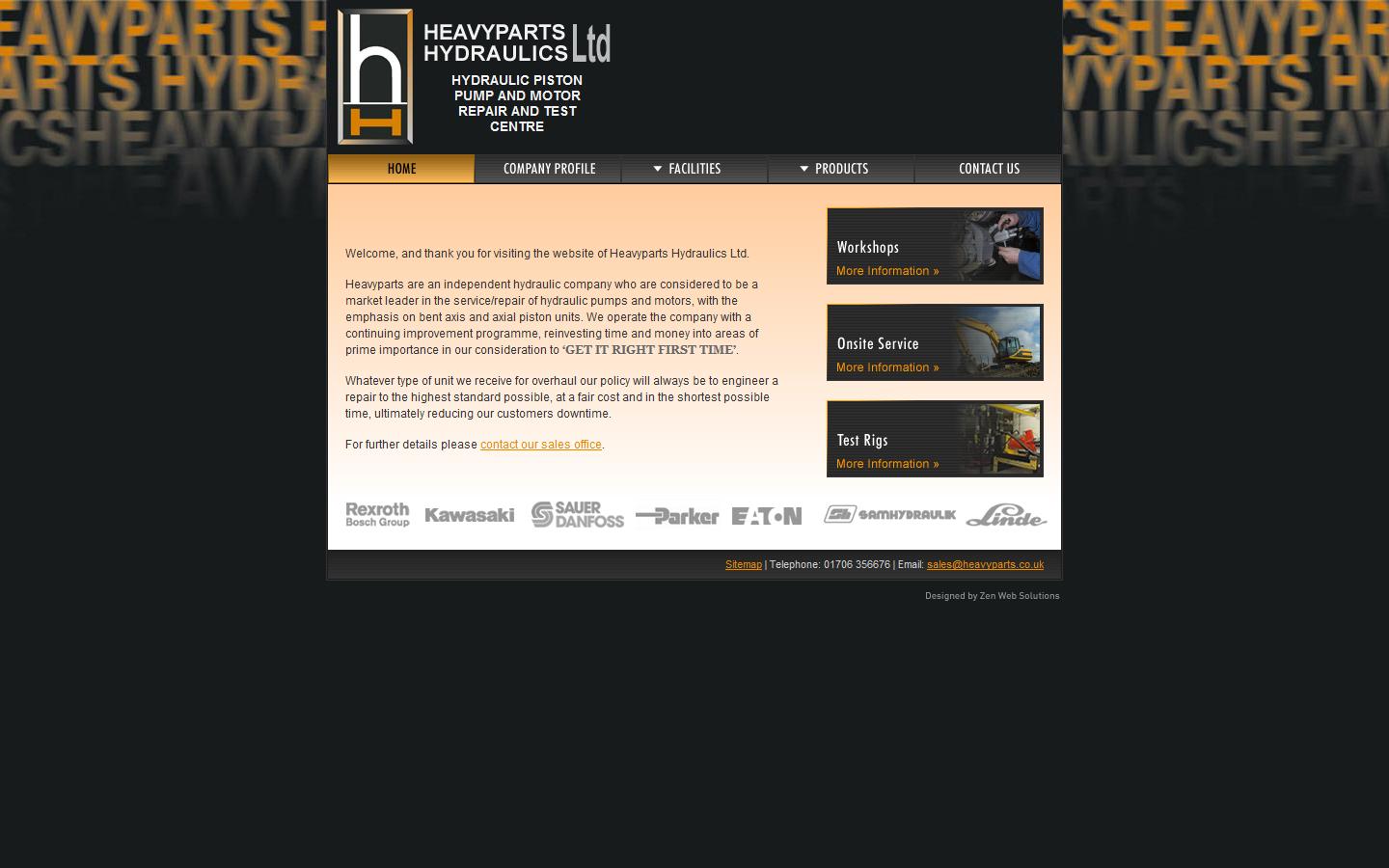 Heavy Parts Hydraulics Website