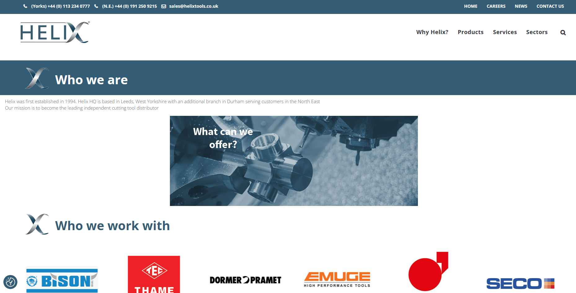 Helix Tool Company Limited Website