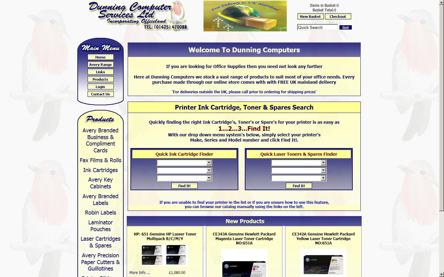 Dunning Computers Ltd Website