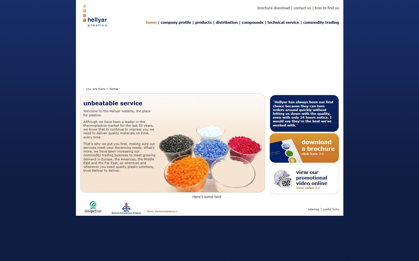 Hellyar Plastics Limited Website