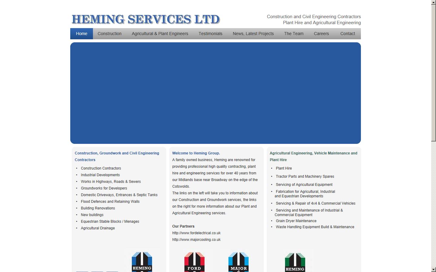 Heming Services Ltd Website