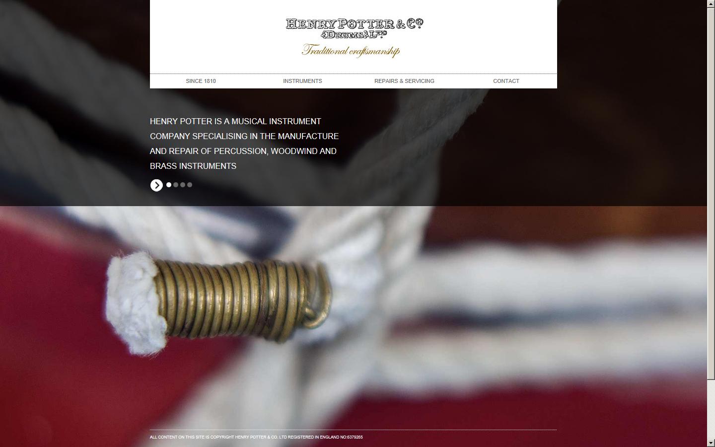 Henry Potter & Co Ltd Website