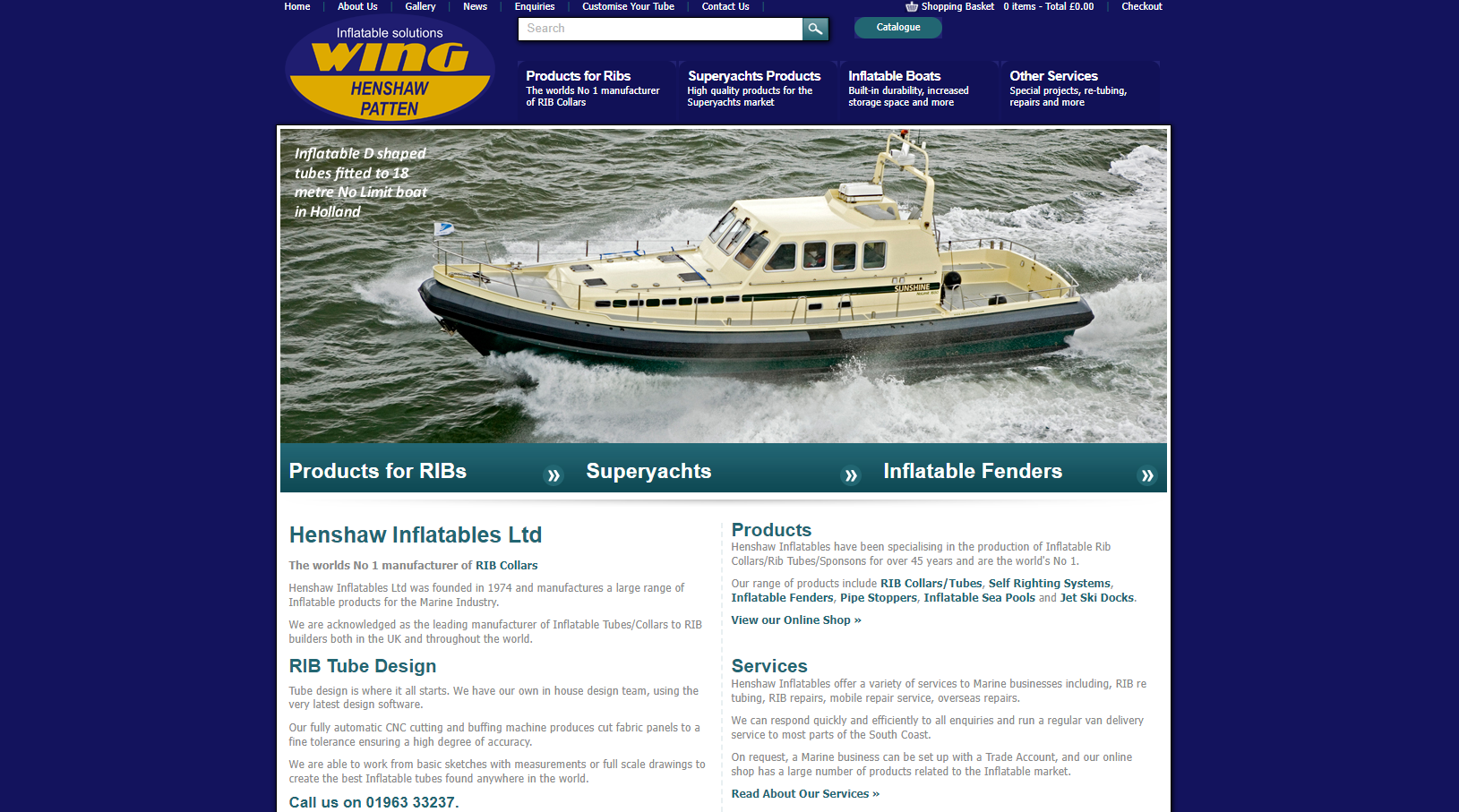 Henshaw Inflatables Ltd Website
