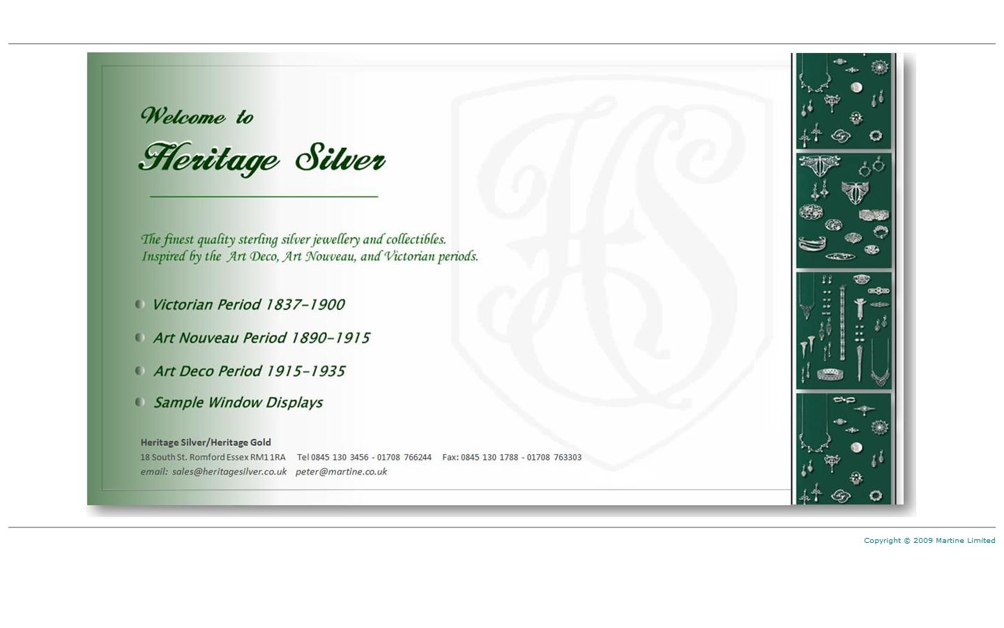 Heritage Silver & Symbols of Love Jewellery Website