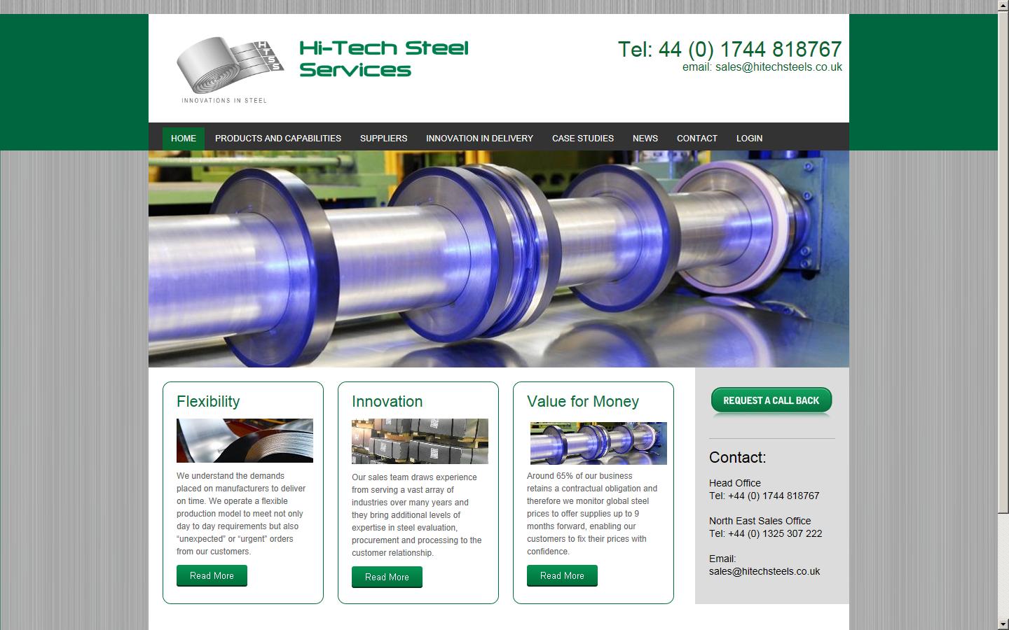 Hi-Tech Steel Services Ltd Website