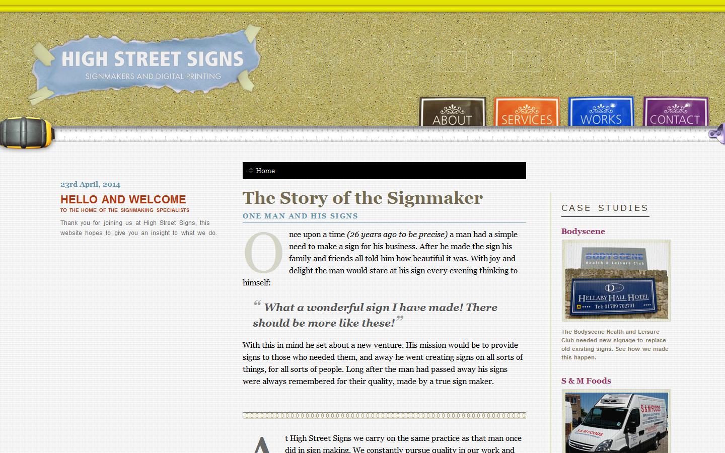 High Street Signs Website