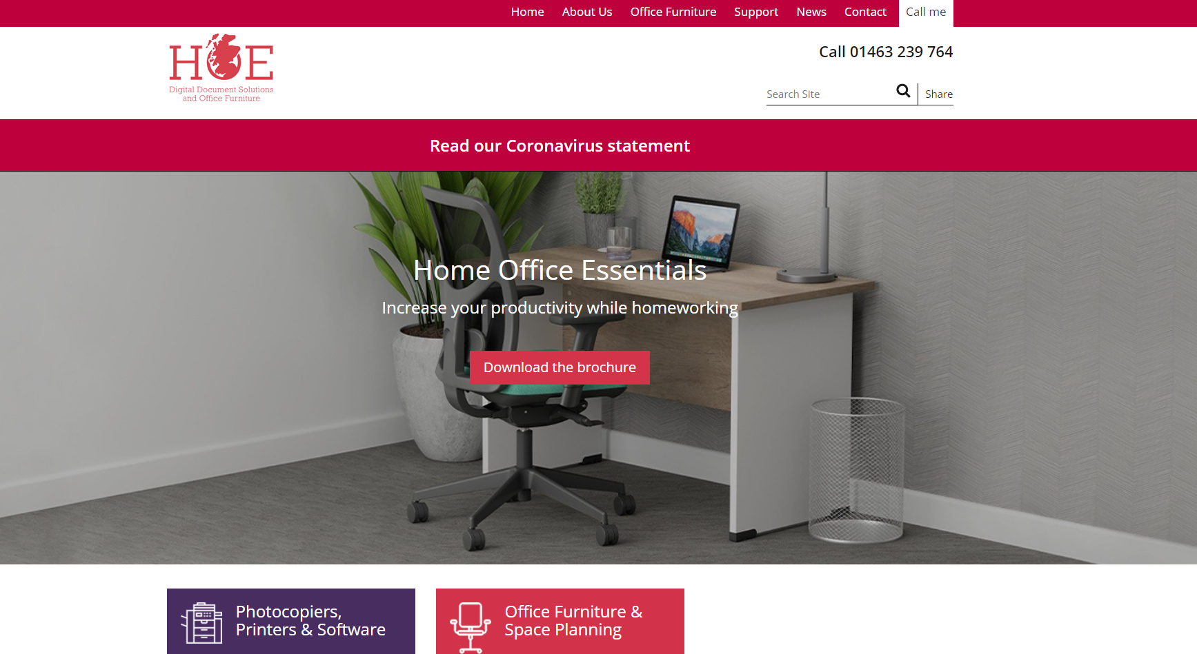 Highland Office Equipment Website