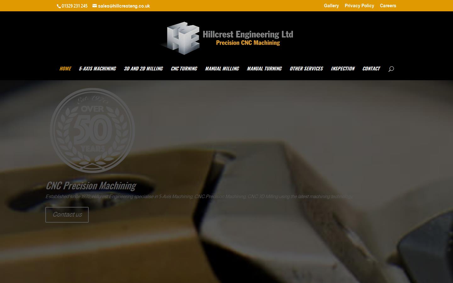 Hillcrest Machinery & Engineering (Portchester) Ltd Website