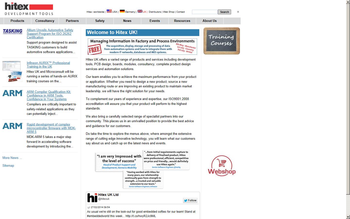 Hitex (UK) Ltd Website