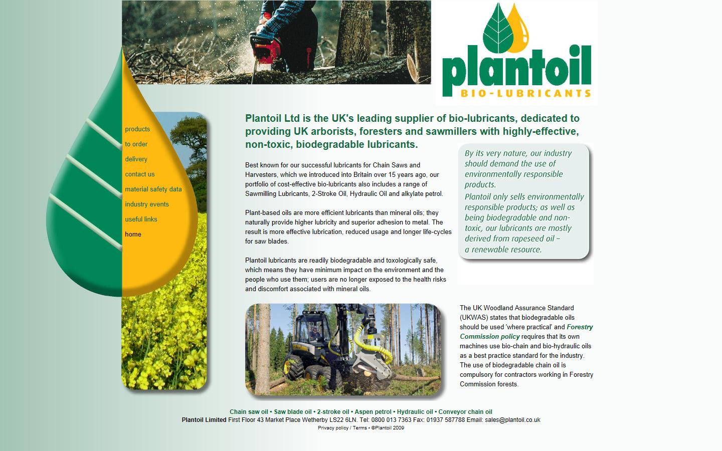 Plantoil Limited Website