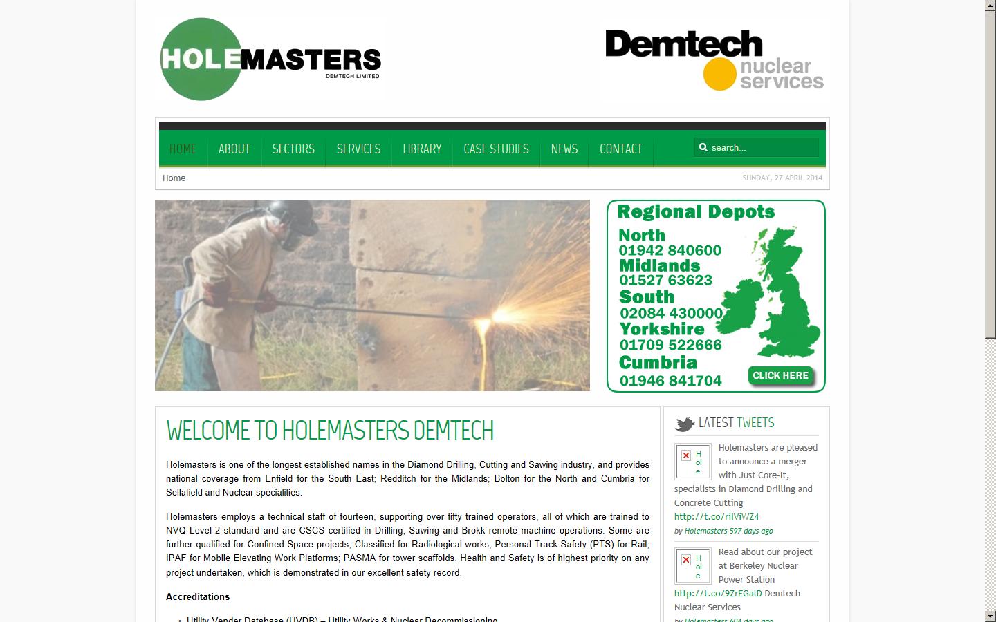 Holemasters Demtech Ltd  Website