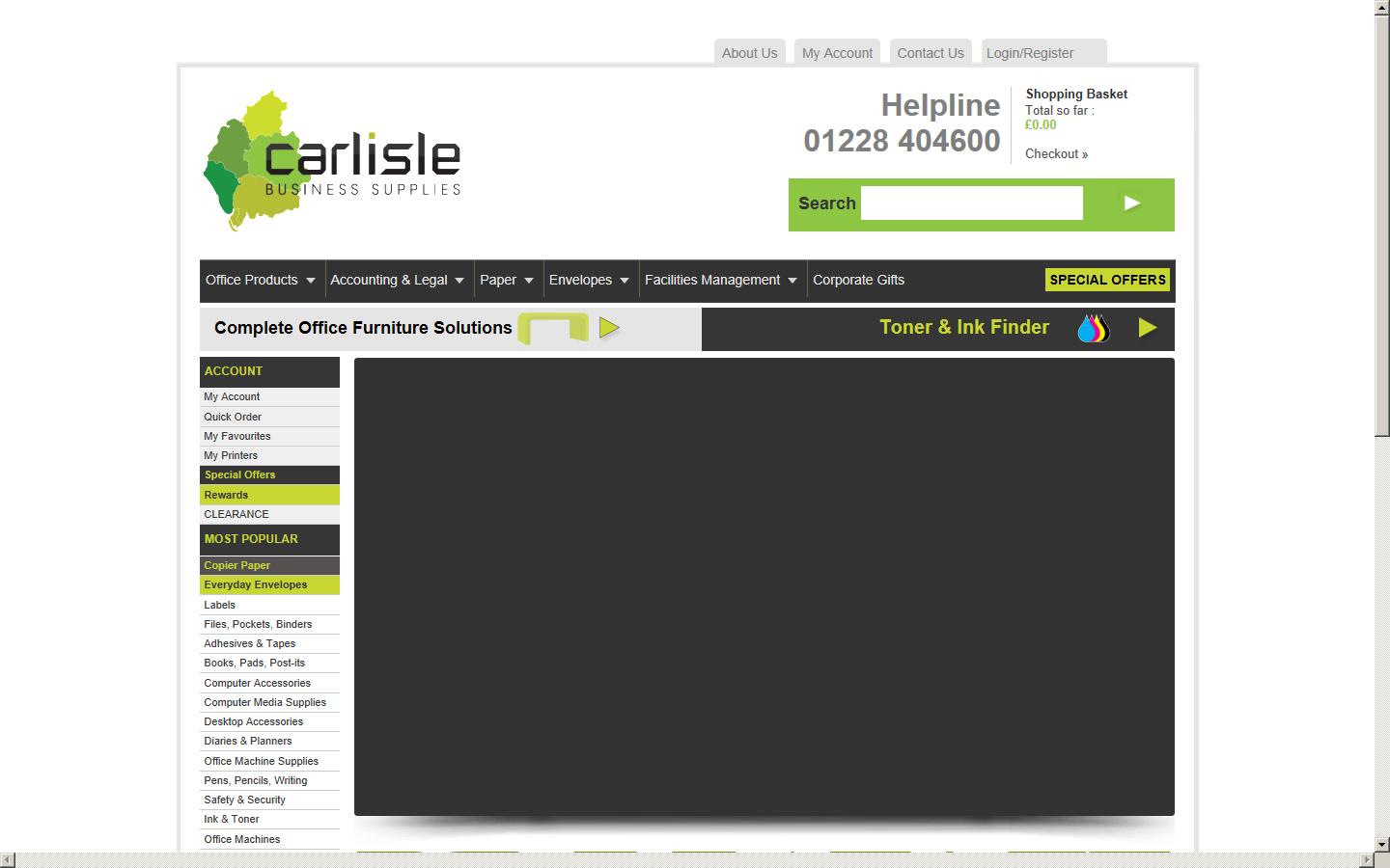 Carlisle Business Supplies Ltd Website