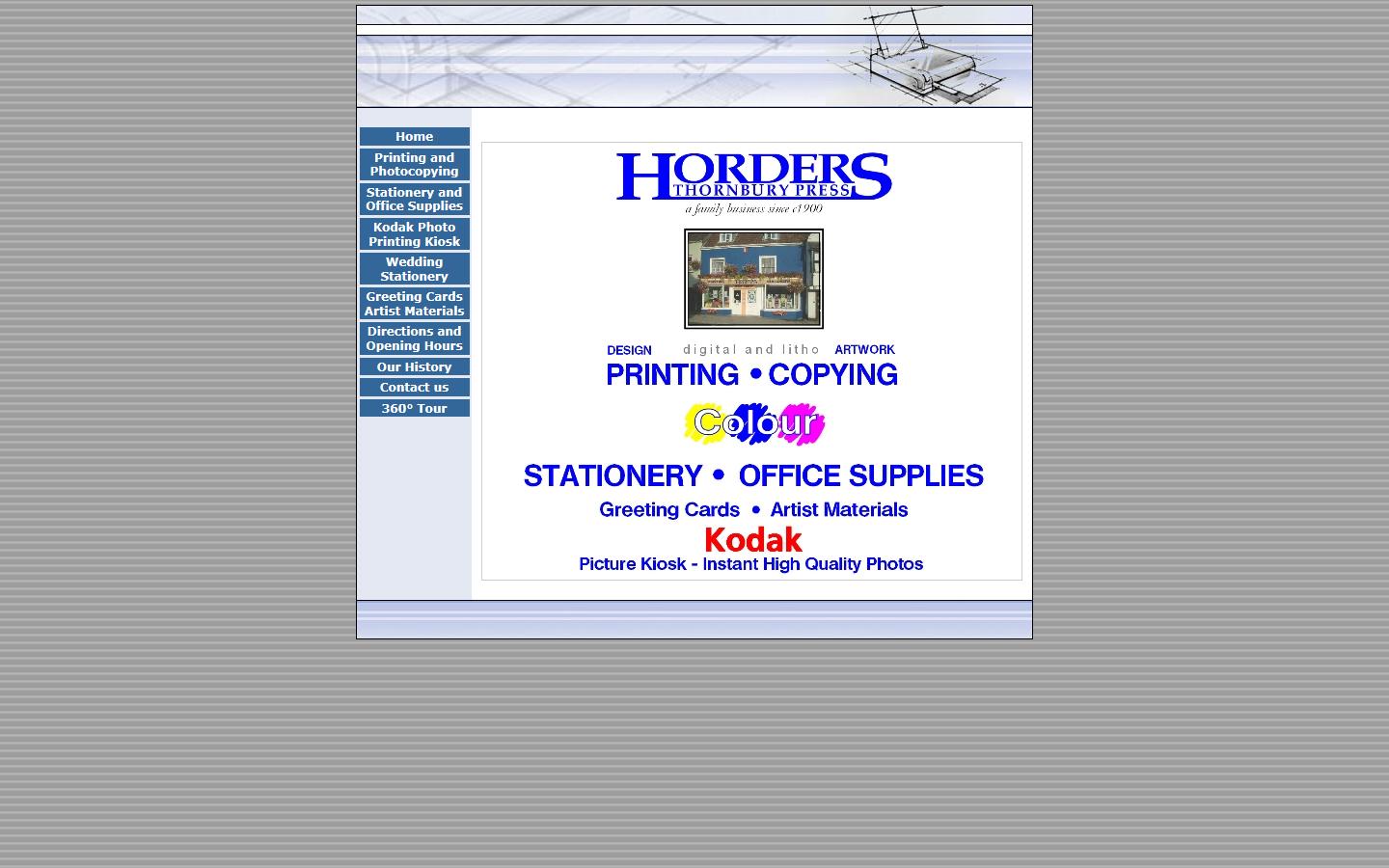 Horders - Thornbury Press Website