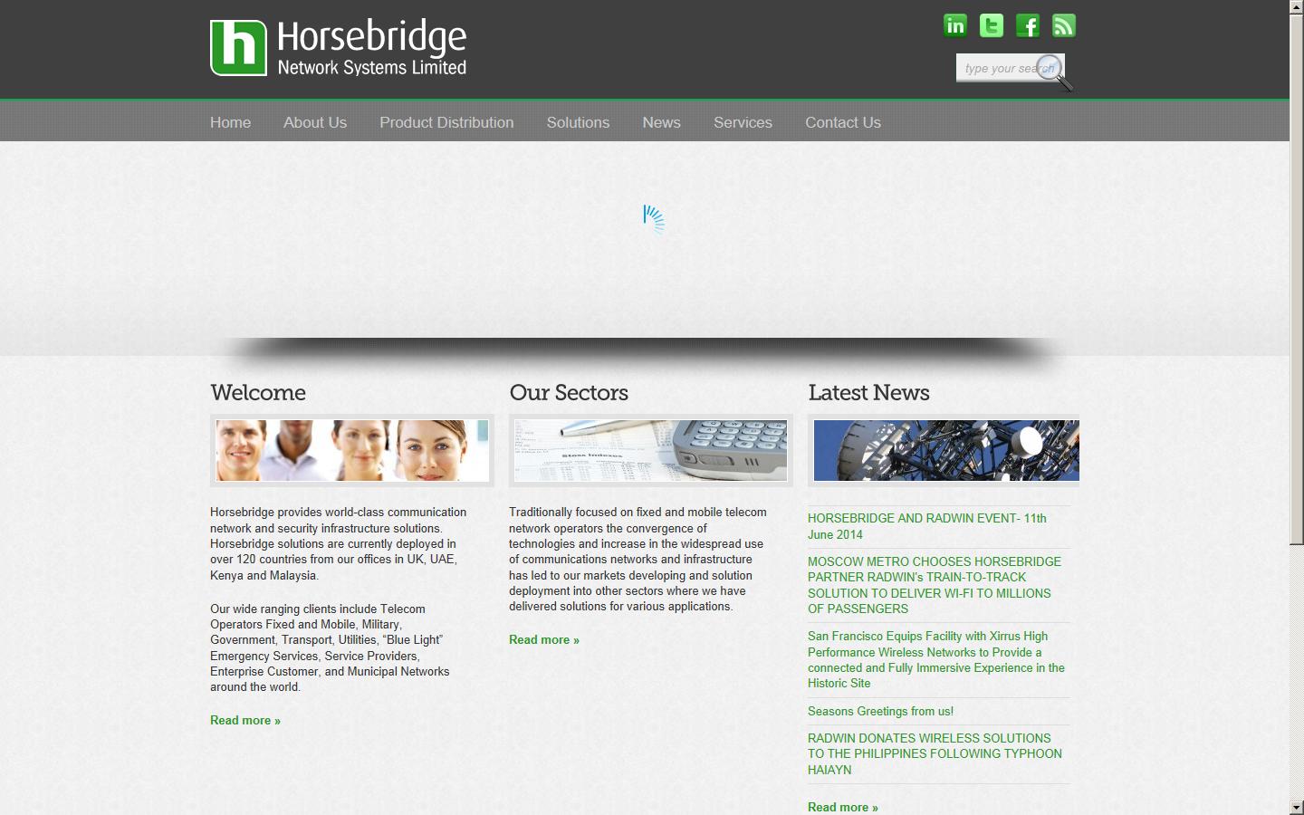 Horsebridge Network Systems Ltd Website