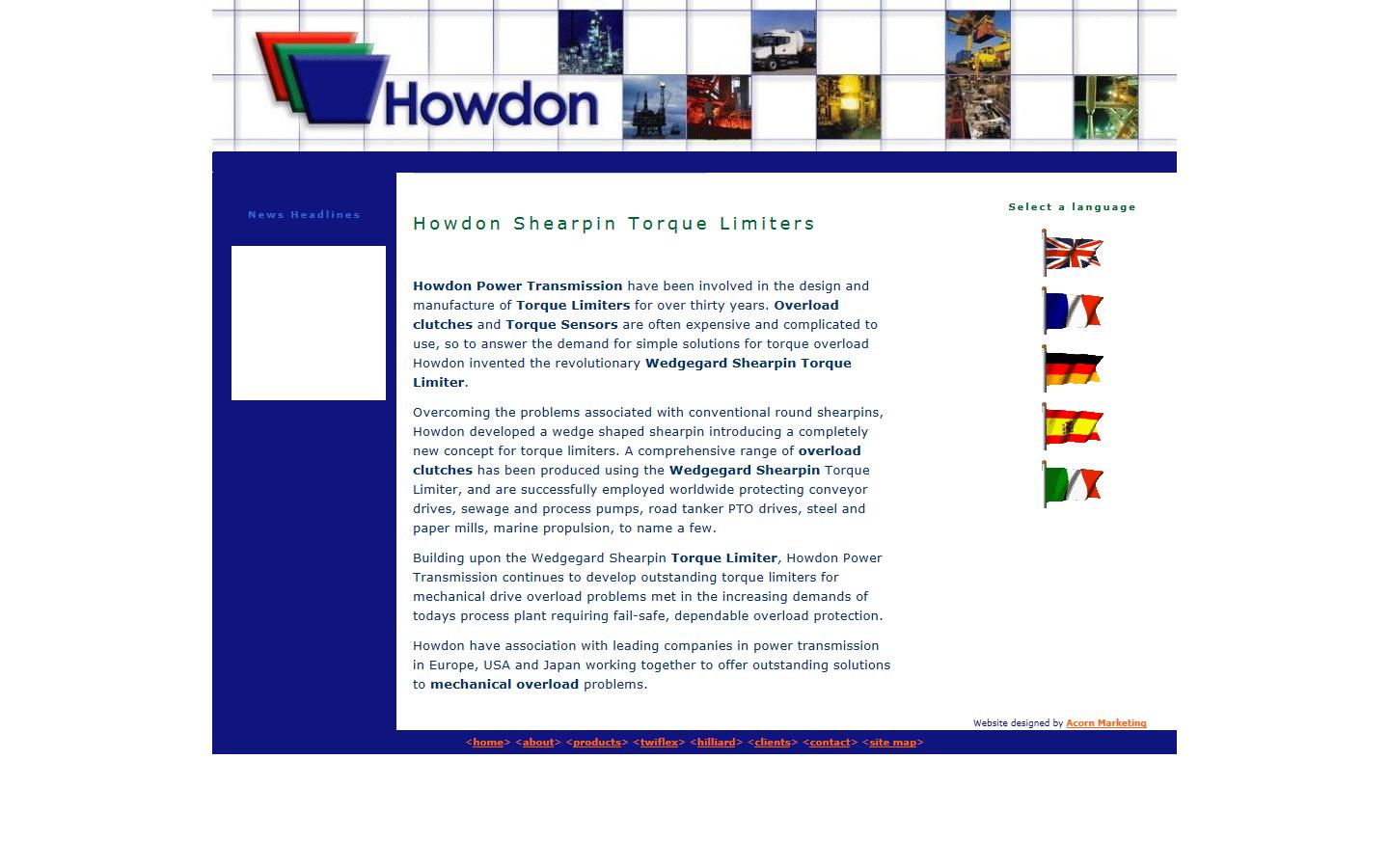 Howdon Power Transmission Ltd Website